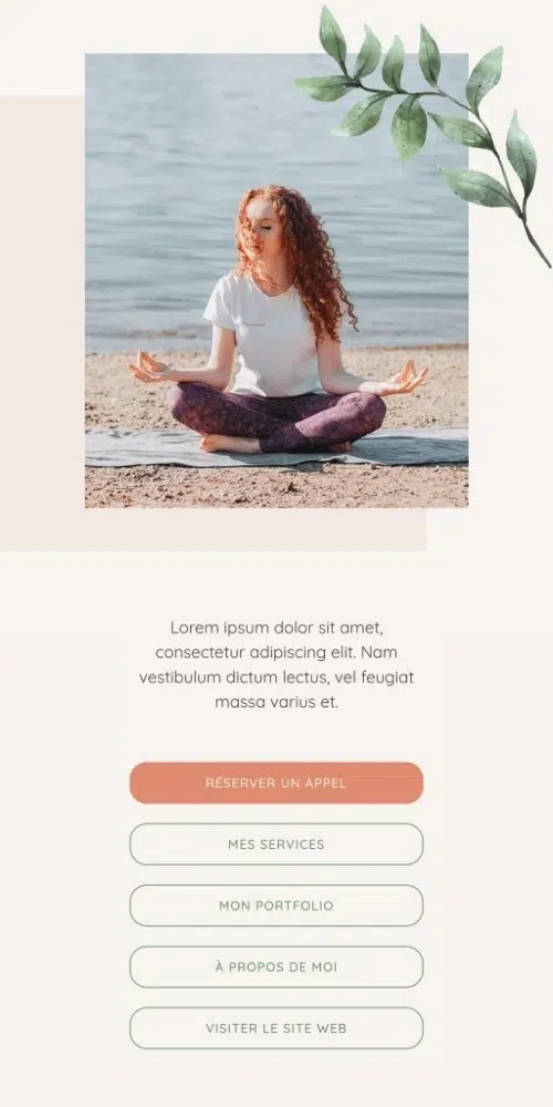 template elementor éco-conçu Pilea